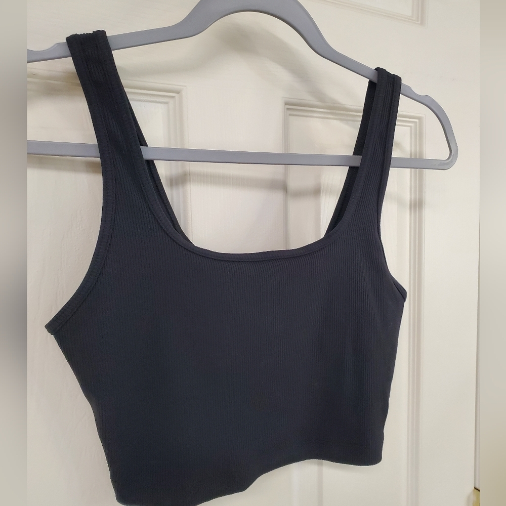 Aerie‎ Black Ribbed Bralette - Picture 4 of 6